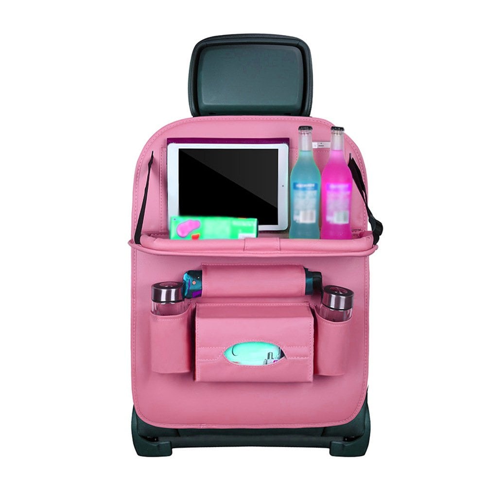 Caro Back Seat Organizer | Waterproof Leather, Foldable Table 11