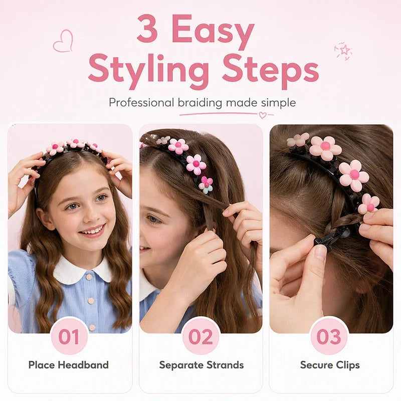 Cleo Cartoon Hairband | Acrylic, Stretchable Fit for Girls 4