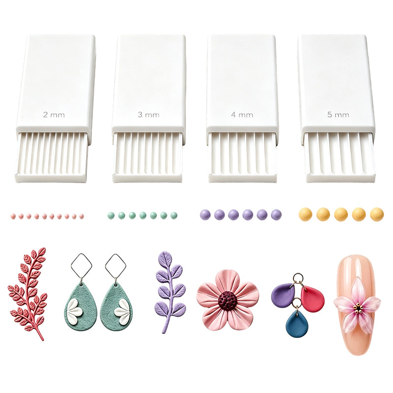 Cleo Clay Ball Maker Set | 3D Printed, Four Precision Sizes for Pottery and Polymer Clay Tools 10