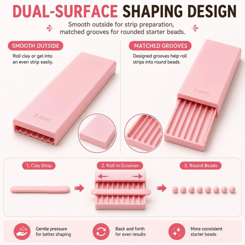 Cleo Clay Ball Maker Set | 3D Printed, Four Precision Sizes for Pottery and Polymer Clay Tools 3