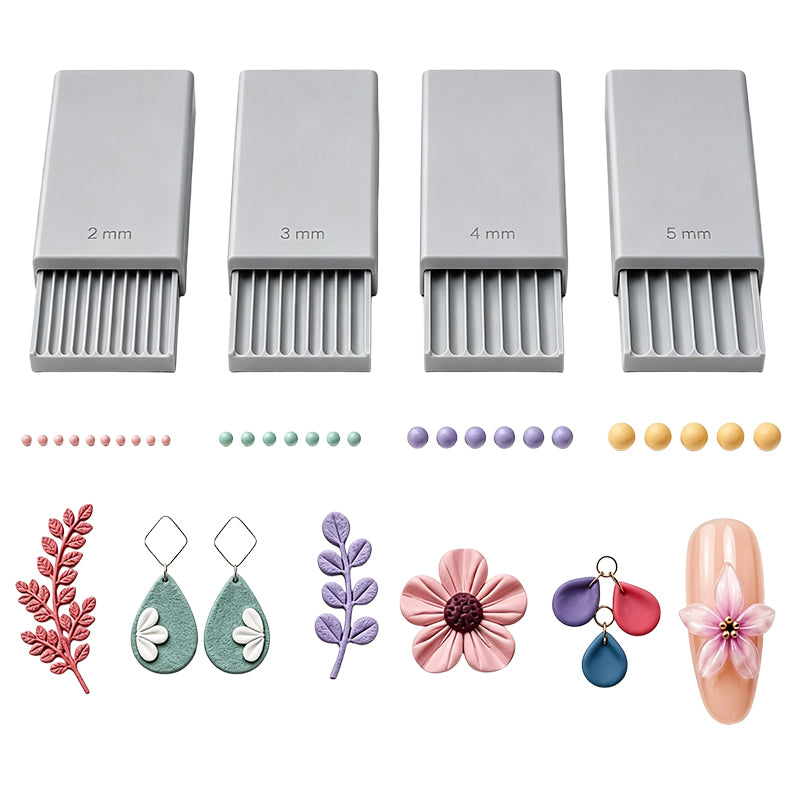 Cleo Clay Ball Maker Set | 3D Printed, Four Precision Sizes for Pottery and Polymer Clay Tools 9