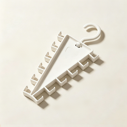Cleo Closet Organizer | V-Shaped, Durable ABS with Double-Sided Hooks 6
