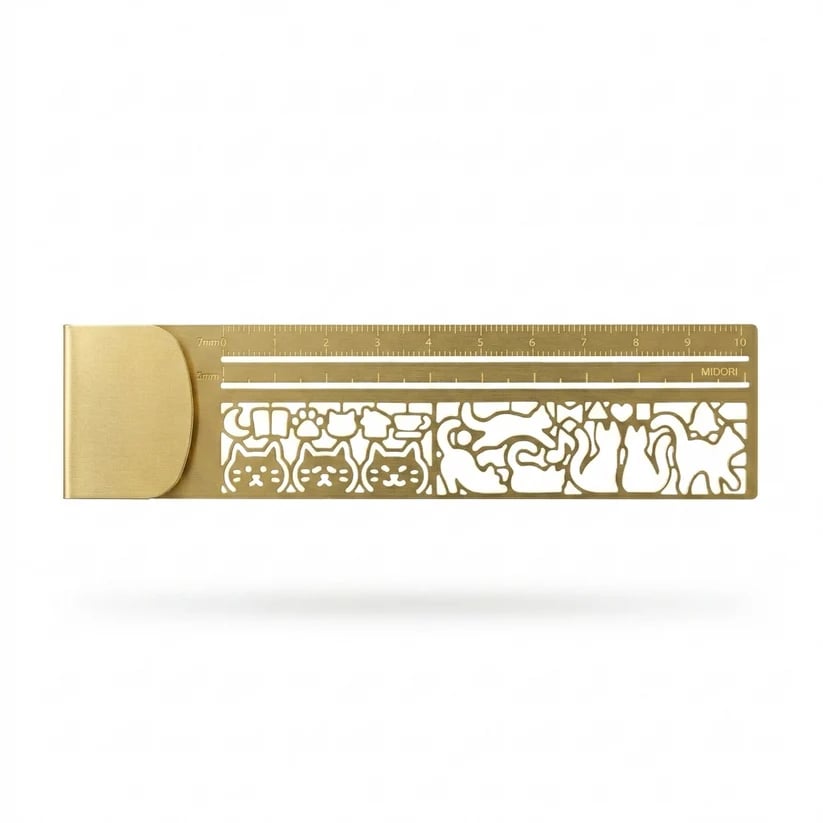 Cleo Metal Bookmark Maker | 3-in-1 Ruler and Stencil, Durable Design 0