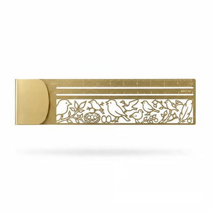 Cleo Metal Bookmark Maker | 3-in-1 Ruler and Stencil, Durable Design 12