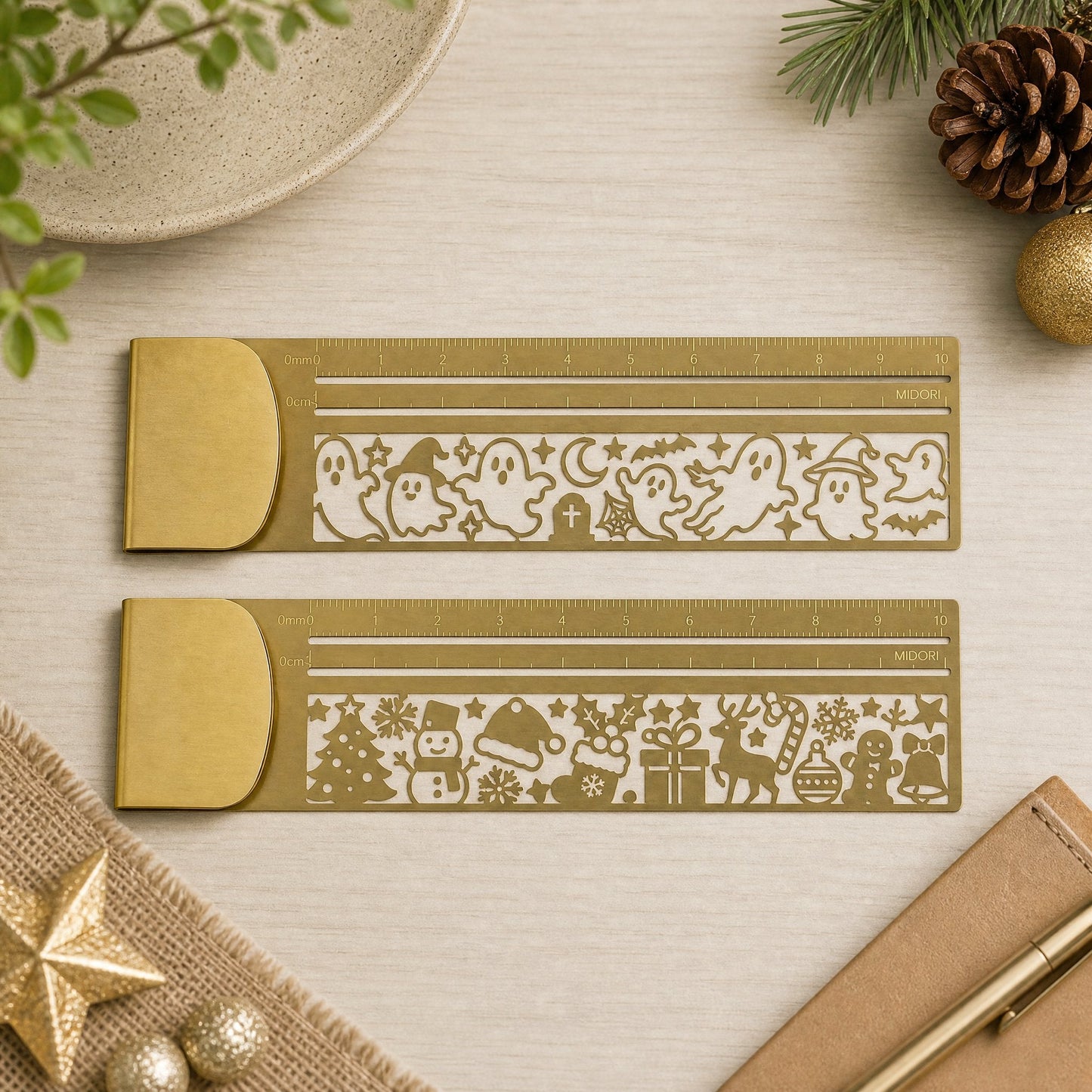 Cleo Metal Bookmark Maker | 3-in-1 Ruler and Stencil, Durable Design 13