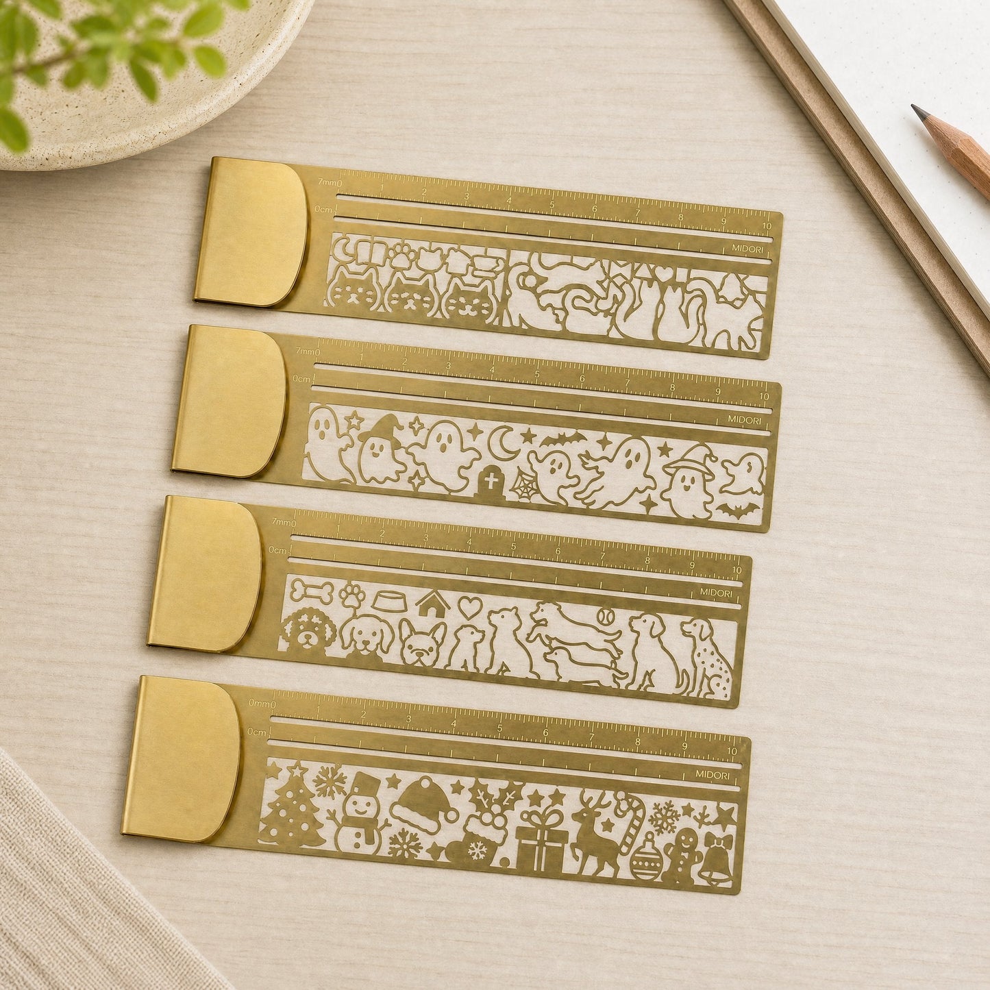 Cleo Metal Bookmark Maker | 3-in-1 Ruler and Stencil, Durable Design 15