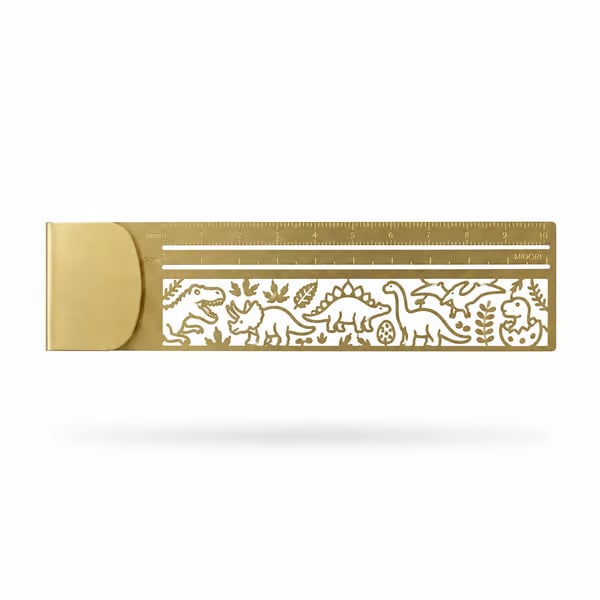 Cleo Metal Bookmark Maker | 3-in-1 Ruler and Stencil, Durable Design 16
