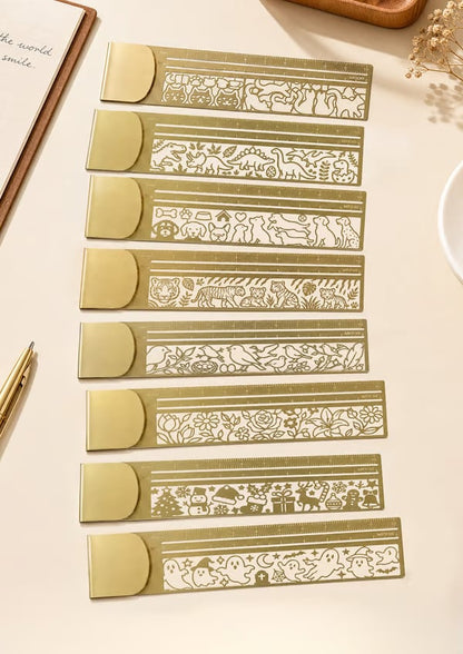 Cleo Metal Bookmark Maker | 3-in-1 Ruler and Stencil, Durable Design 18