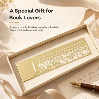 Cleo Metal Bookmark Maker | 3-in-1 Ruler and Stencil, Durable Design 3