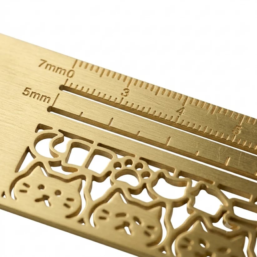 Cleo Metal Bookmark Maker | 3-in-1 Ruler and Stencil, Durable Design 5