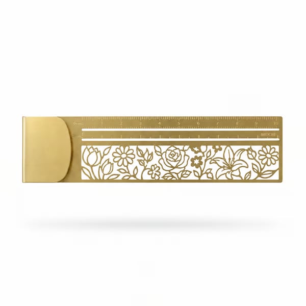 Cleo Metal Bookmark Maker | 3-in-1 Ruler and Stencil, Durable Design 8