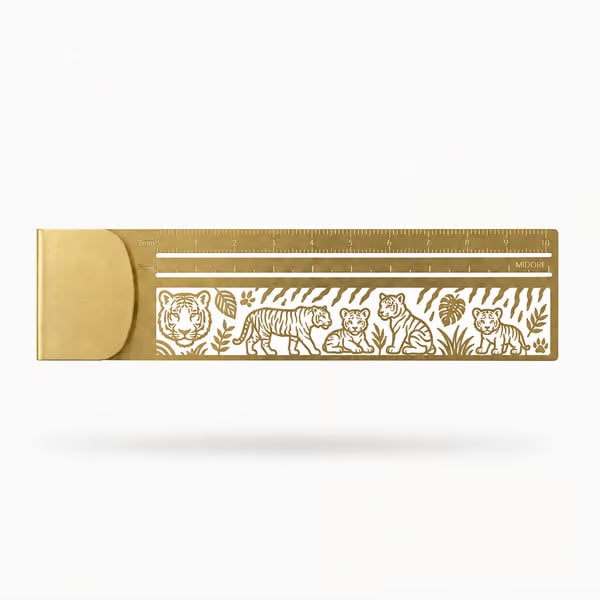 Cleo Metal Bookmark Maker | 3-in-1 Ruler and Stencil, Durable Design 9