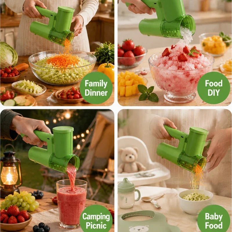 Cora Electric Vegetable Chopper | Cordless, 3-in-1 Slicer and Shredder 3