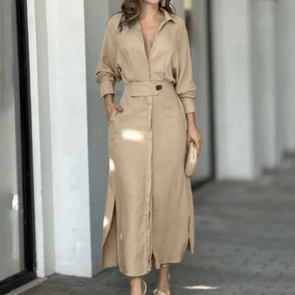 Cora Maxi Dress | Cotton and Linen Blend 3