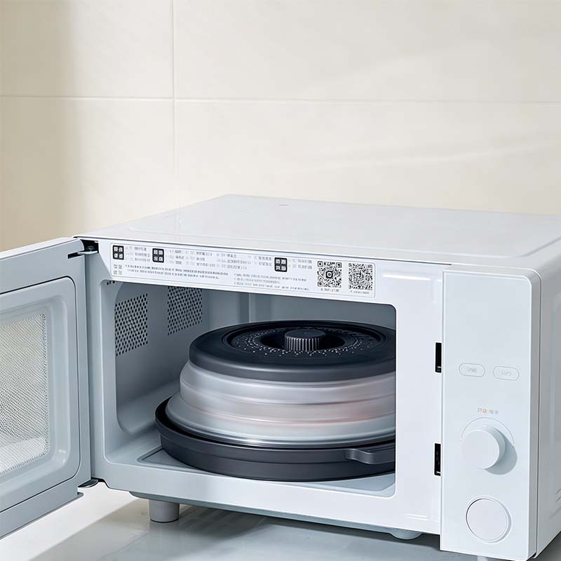 Cora Microwave Cover | Collapsible, Multi-Functional Splatter Guard and Food Cover 0