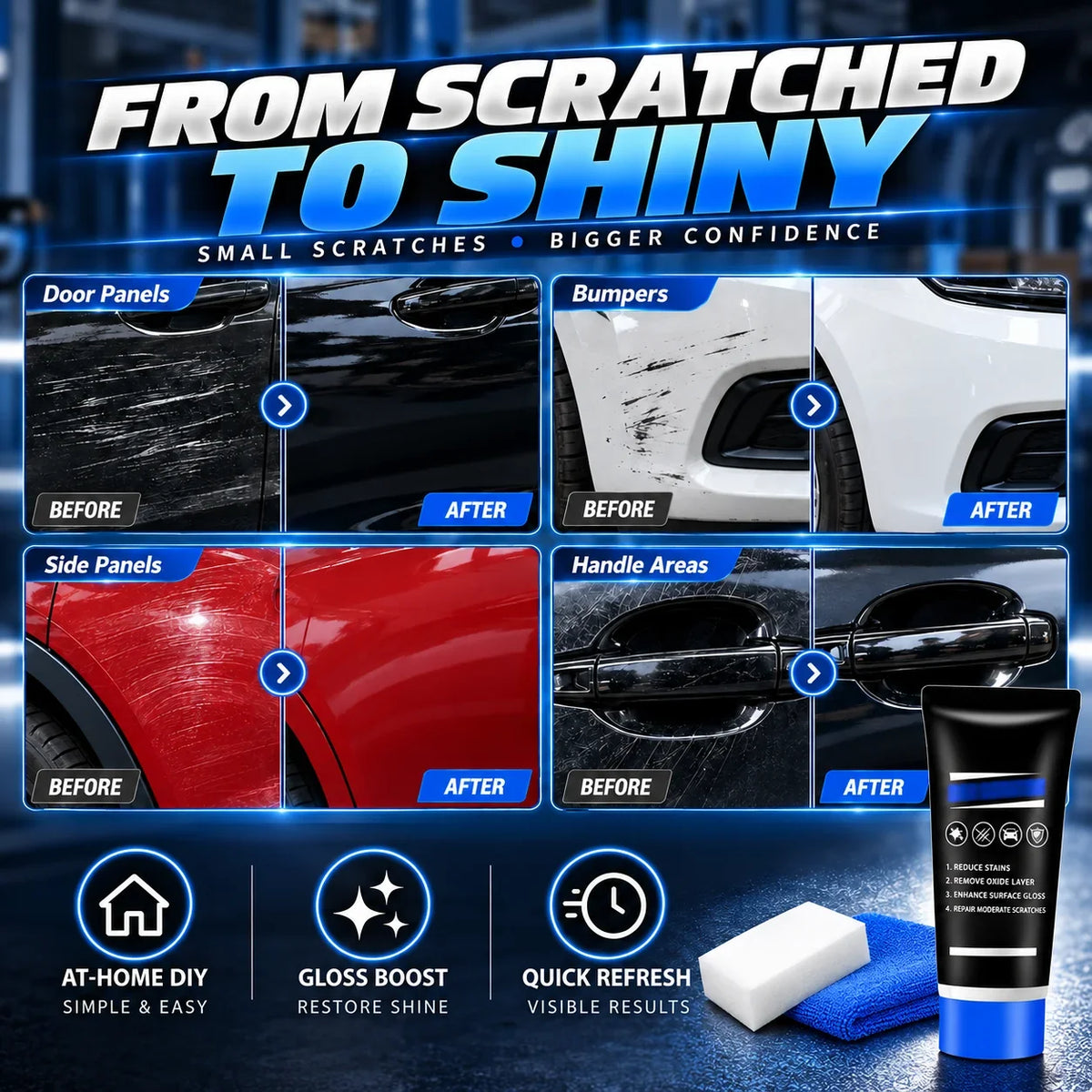 Cresta Car Wax | Scratch Removal Polish for Shallow Paint Imperfections 4