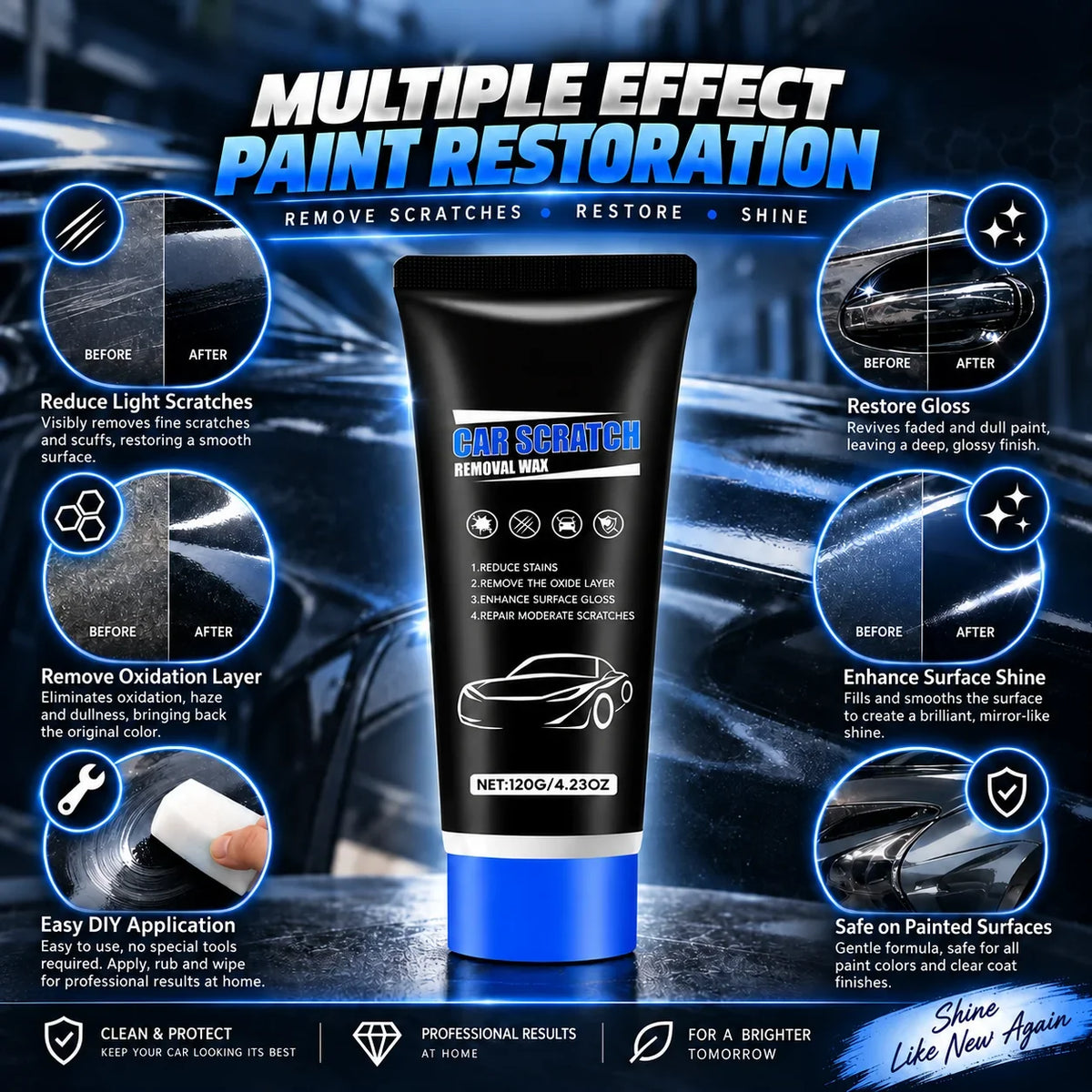 Cresta Car Wax | Scratch Removal Polish for Shallow Paint Imperfections 6