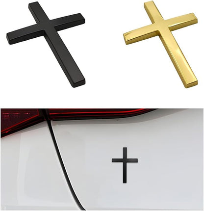 Cruz Car Sticker | 3D Metal Faith Symbol 10