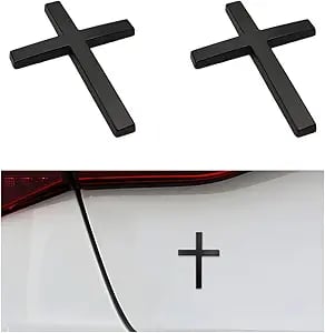 Cruz Car Sticker | 3D Metal Faith Symbol 11