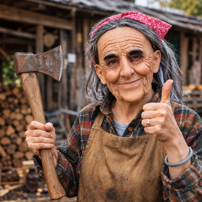 Dalia Realistic Latex Mask | Full-Head Old Woman Design 0