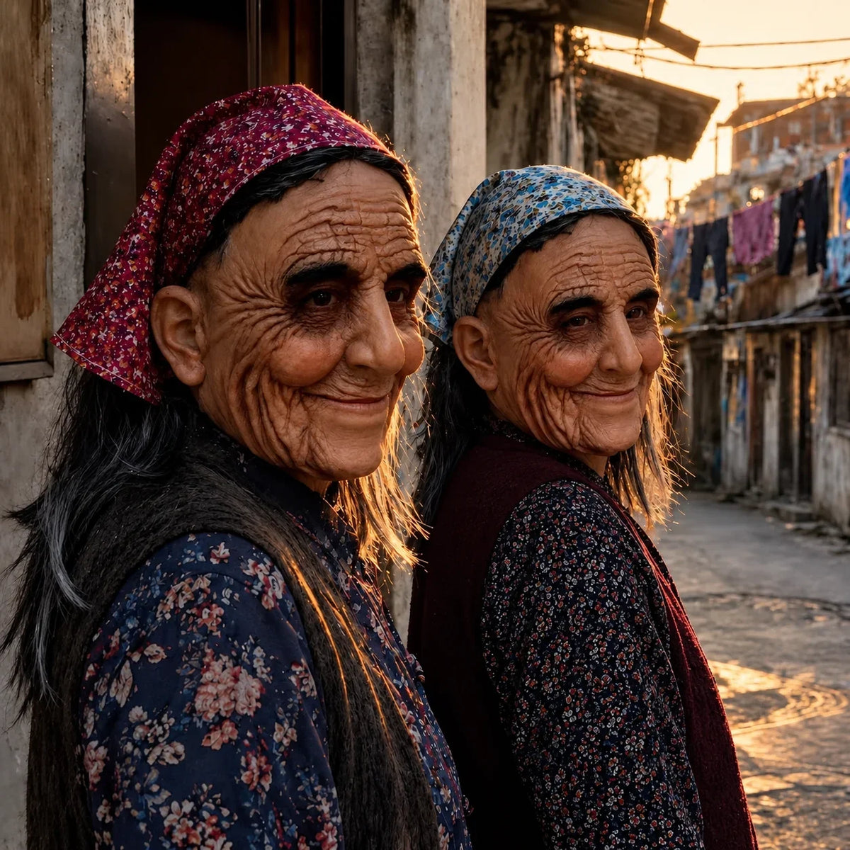 Dalia Realistic Latex Mask | Full-Head Old Woman Design 1