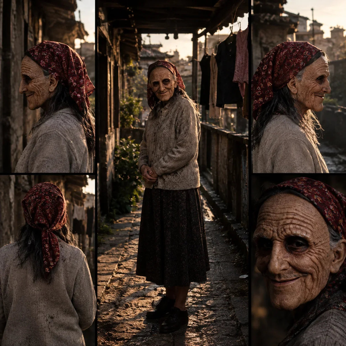 Dalia Realistic Latex Mask | Full-Head Old Woman Design 2