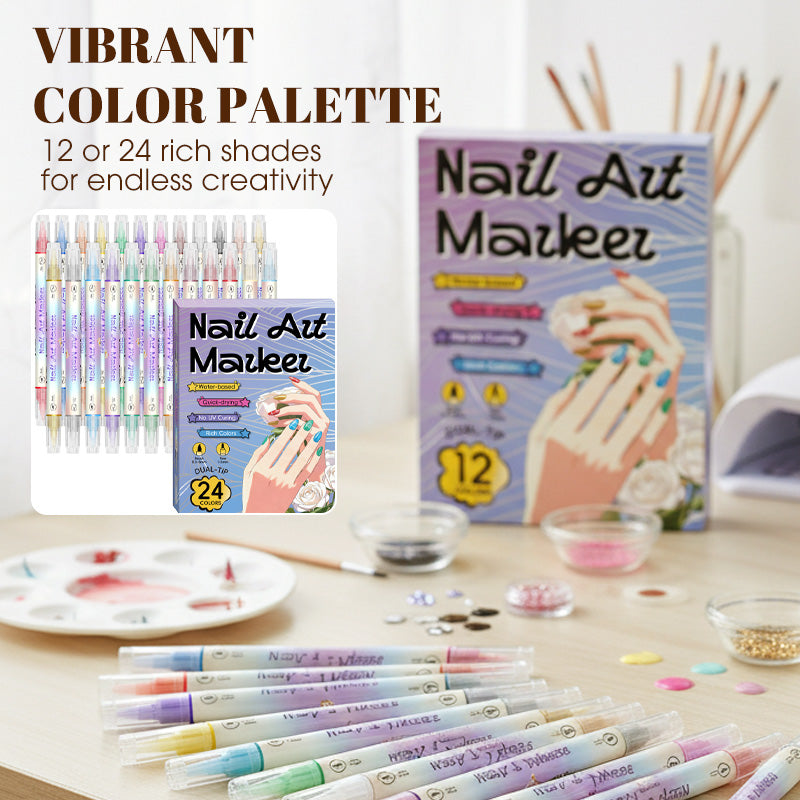 Dazzle Nail Art Pens | Dual-Tip, Quick-Dry 3