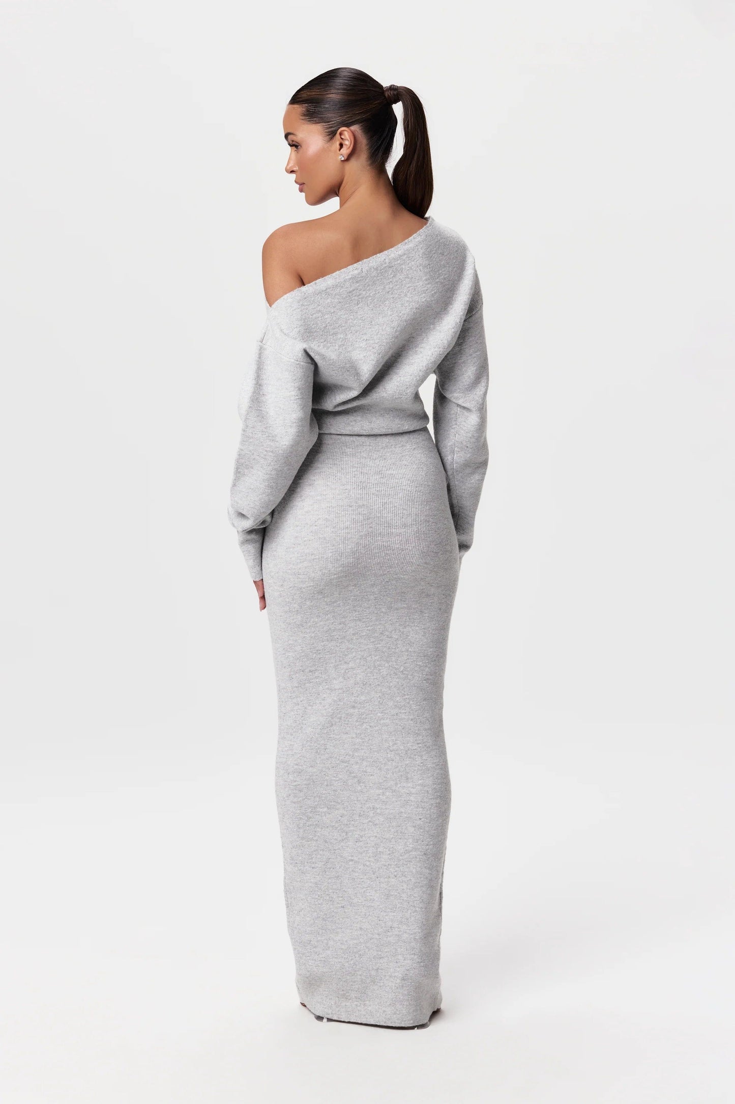 Drop-Shoulder Sweater Dress 3