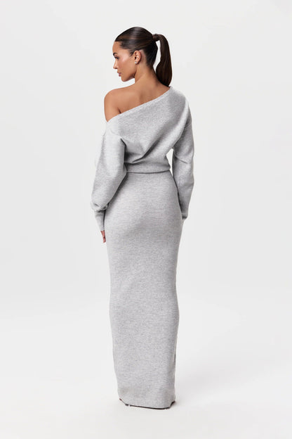 Drop-Shoulder Sweater Dress 3