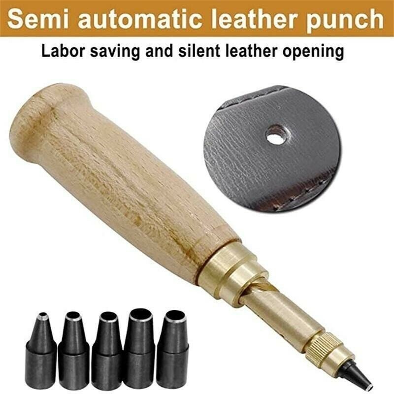 Dura Leather Punch | Rotary Tool with Multiple Hole Sizes 1