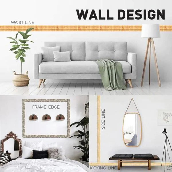 Elysian Wall Edging Strip | Self-Adhesive PE Foam, 3D Embossed Design 4