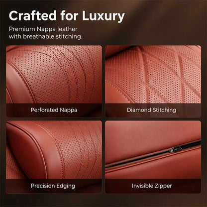 Evara Car Support Set | Ergonomic Memory Foam Lumbar Cushion and Headrest 5