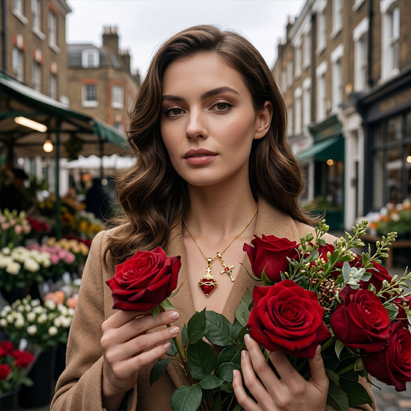Faithful Pendant Necklace | Dual-Pendant Design, Adjustable Chain 3