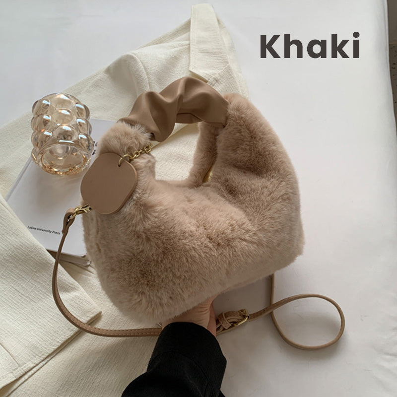 Faux Fur Chic Bag | Multifunctional, Skin-Friendly 12