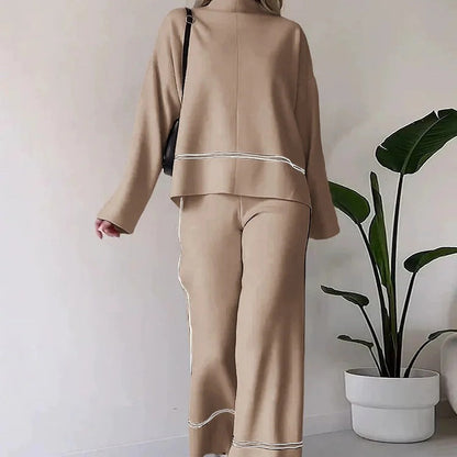 Fina Knitted Sweater Set | Stylish Wide-Leg Design 7
