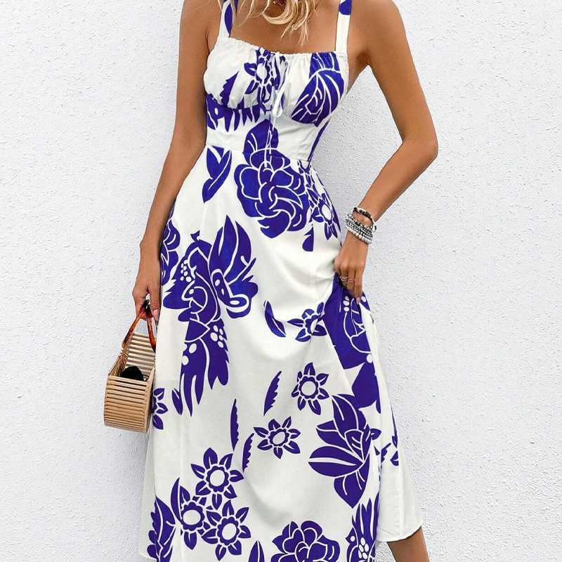 Flora Dress | Women's Floral Print, Adjustable Straps 5