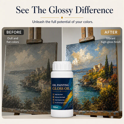 GleamArt Painting Varnish | High-Gloss Acrylic Finish, 100ml for Oil Paintings 3