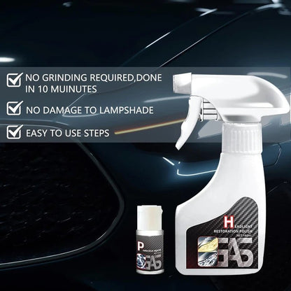 HaloClean Headlight Restoration Spray | Instant Clarity, UV Protection, Easy Application 4