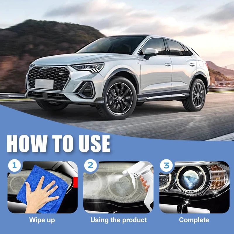 HaloClean Headlight Restoration Spray | Instant Clarity, UV Protection, Easy Application 7