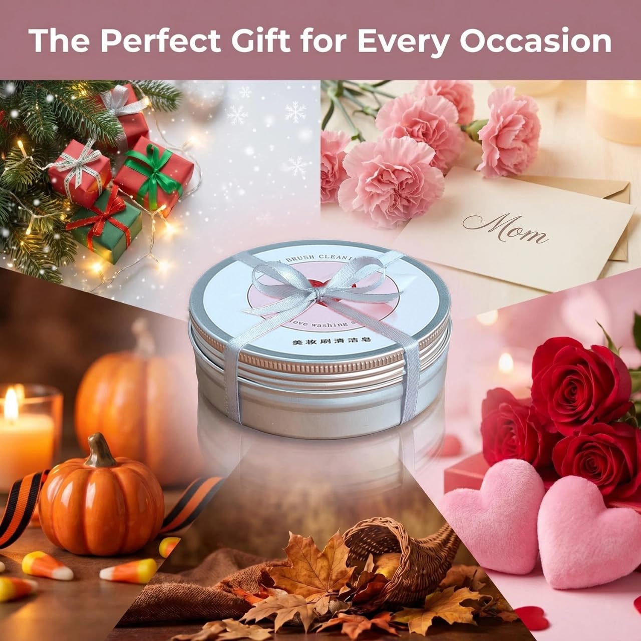 Hedra Makeup Brush Cleaner | Heart-Shaped Soap with Silicone Scrubber 6