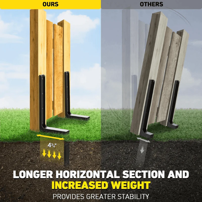 Hercules Fence Post Repair Kit | Heavy-Duty Steel, No-Dig Installation 2