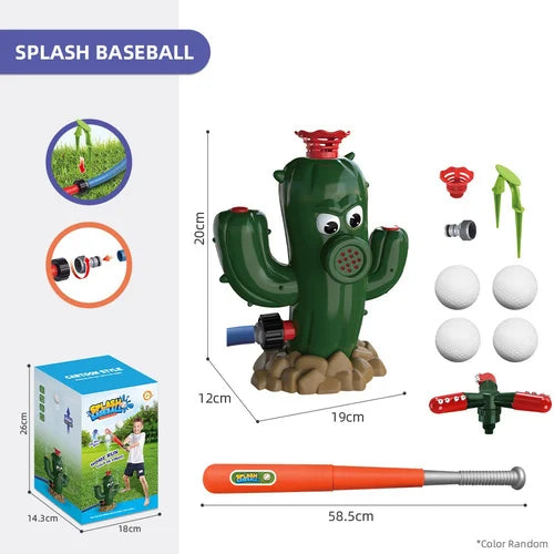 HydroHit Sprinkler Toy | 2-in-1 Water Fun with 360° Rotating Spray 19