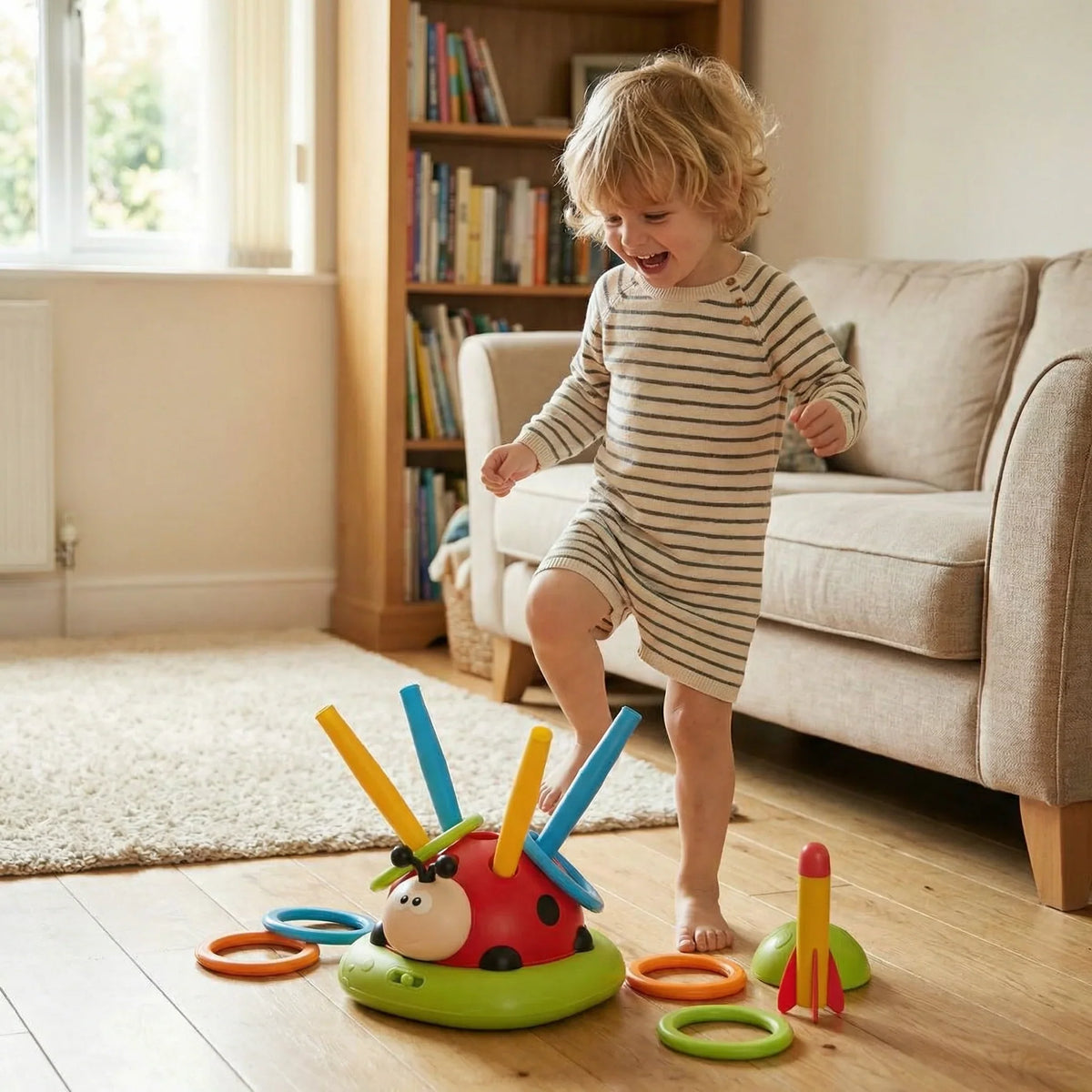 Juvo Active Play Game | 3-in-1 Jump, Throw, Coordination 2