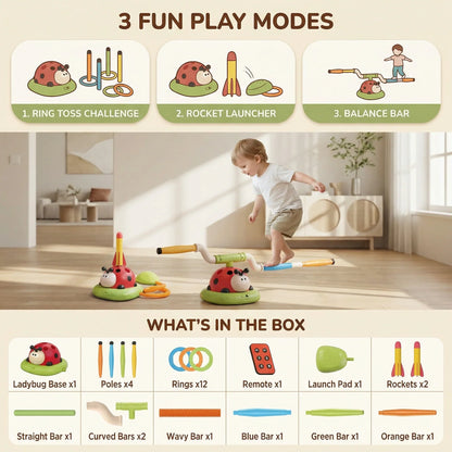 Juvo Active Play Game | 3-in-1 Jump, Throw, Coordination 3