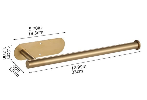 Kraft Kitchen Towel Holder | Stainless Steel, Under-Cabinet 10