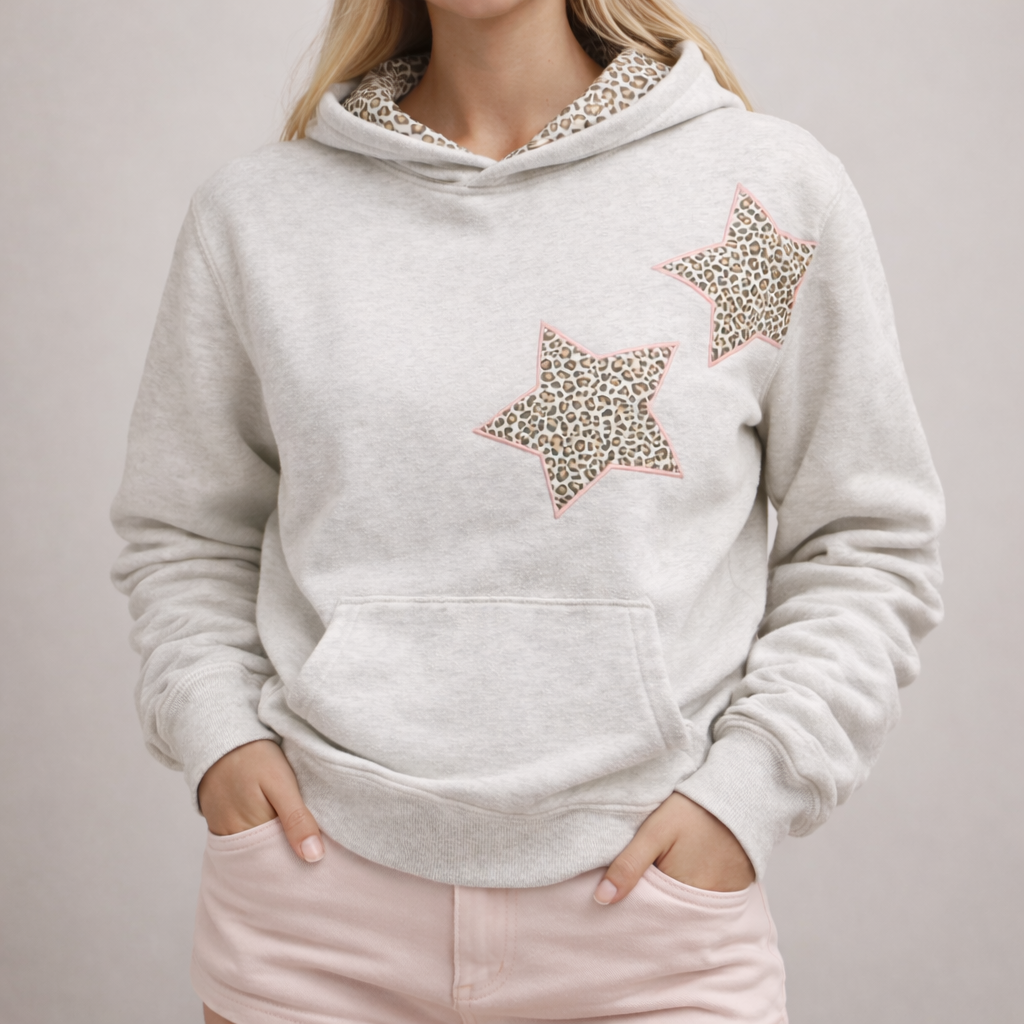 Leopard Star Luxe Hoodie 1