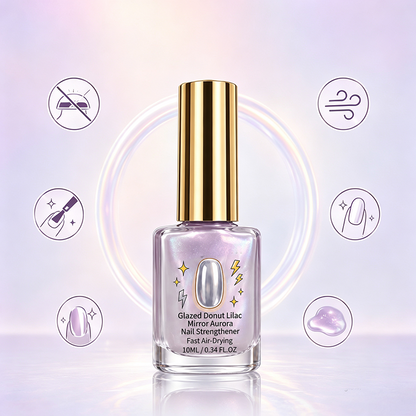 Liora Nail Strengthener | Fast Drying, Glossy Mirror Finish, 10 ml 3