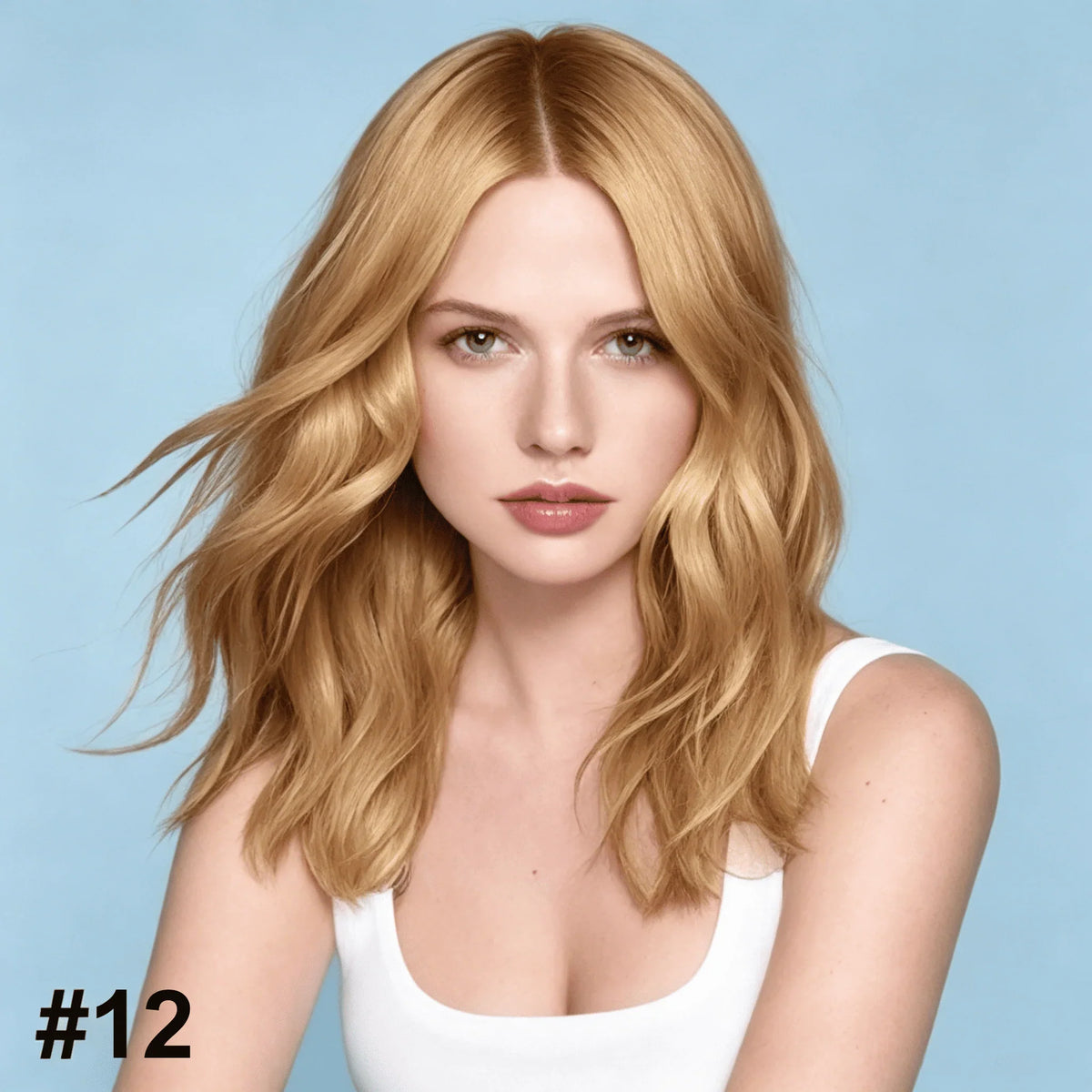 Liora Tape-In Hair Extensions | 100% Virgin Human Hair, Invisible Seamless Blend, 10 Pieces 12