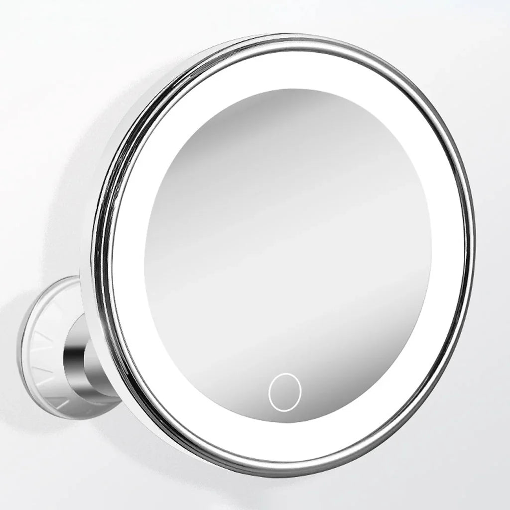 Luma Makeup Mirror | 10X Magnifying, LED Light, Suction Cup, 360° Adjustable 0
