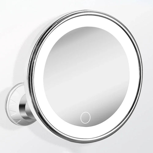 Luma Makeup Mirror | 10X Magnifying, LED Light, Suction Cup, 360° Adjustable 0